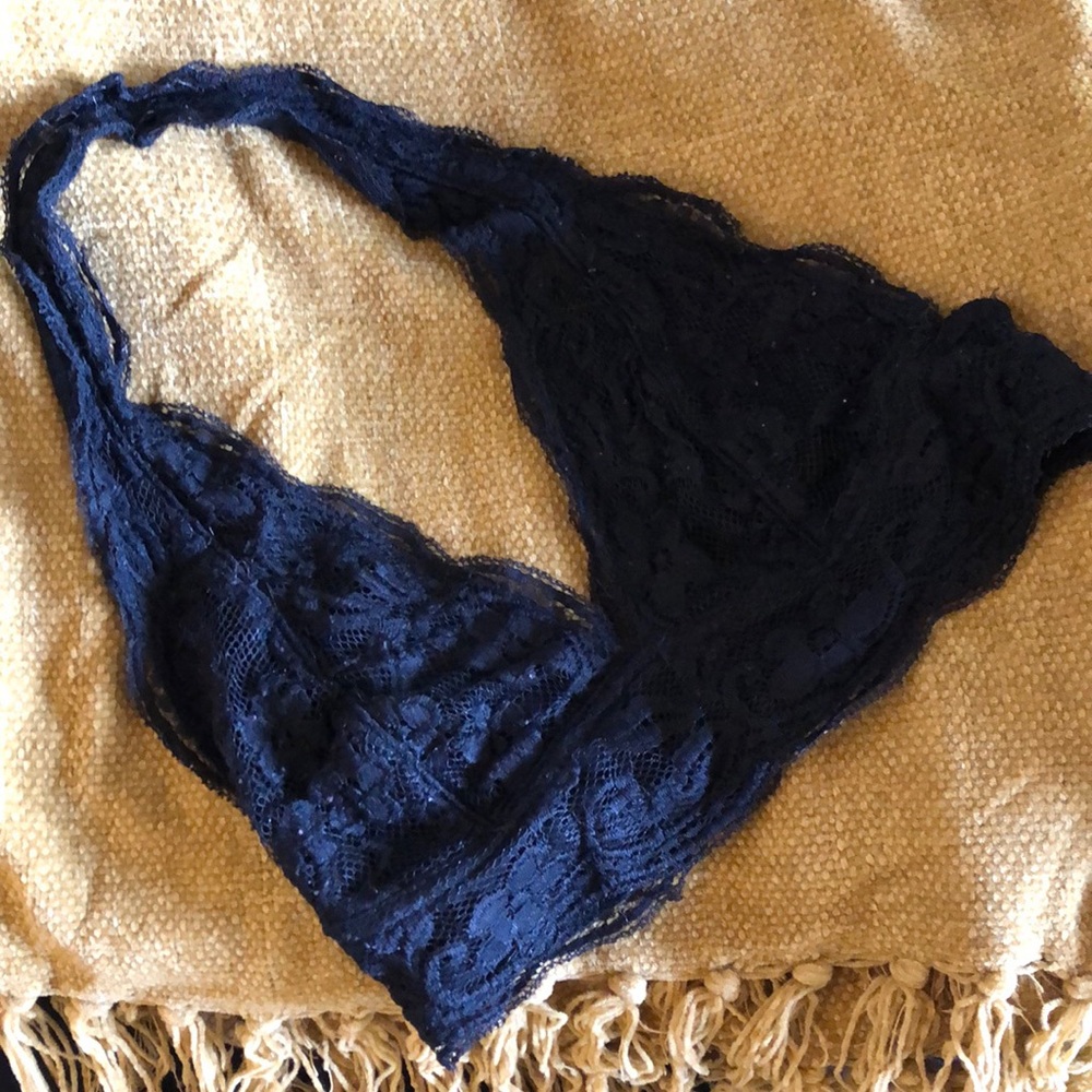 Lace halter neck bralette